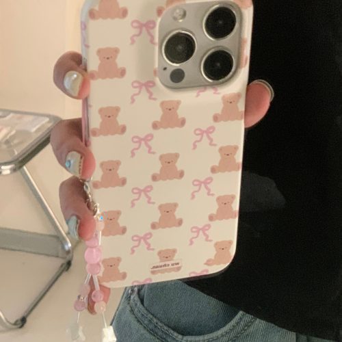 BowBearPrintedDoubleLayerPhoneCase7