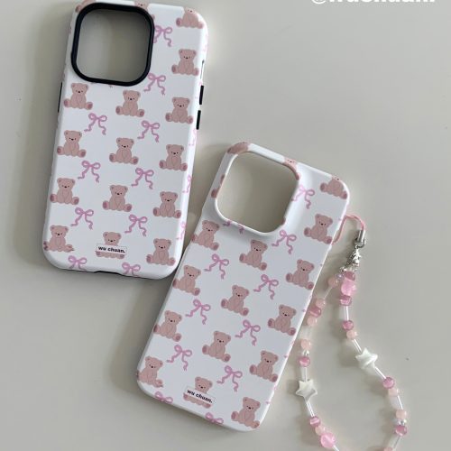 BowBearPrintedDoubleLayerPhoneCase8