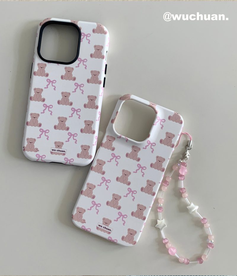 BowBearPrintedDoubleLayerPhoneCase8