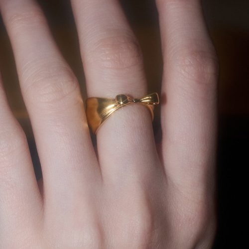 BowGoldPlatedRing3