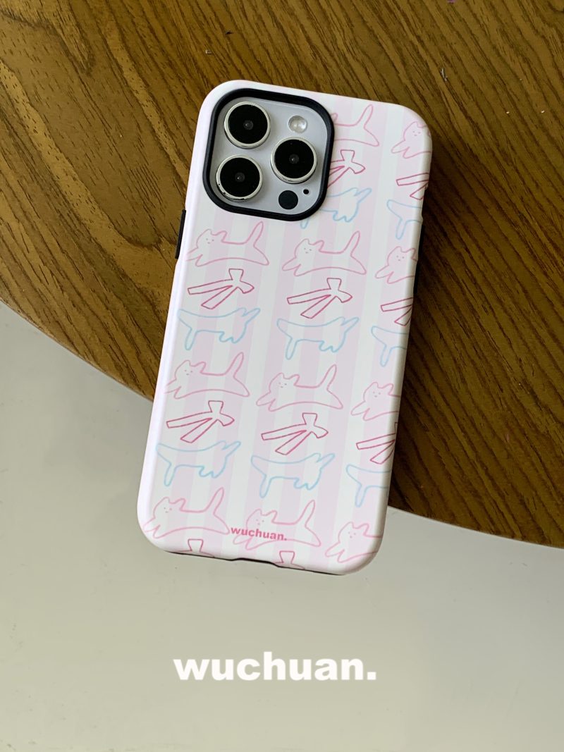 BowKittenPrintedDoubleLayerPhoneCase6