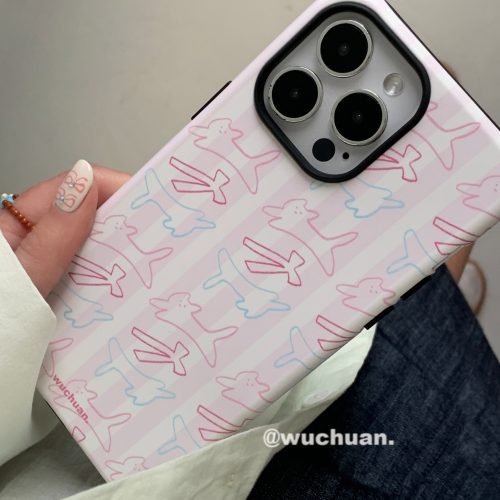 BowKittenPrintedDoubleLayerPhoneCase7