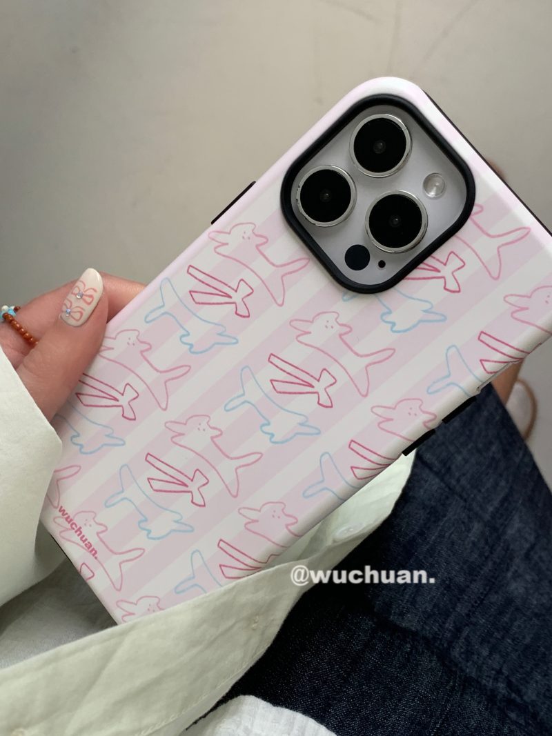 BowKittenPrintedDoubleLayerPhoneCase7