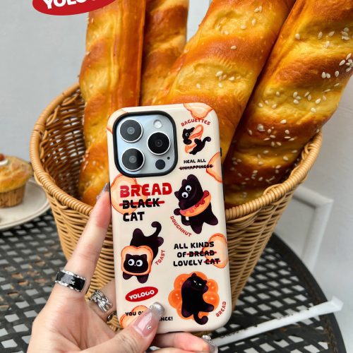 BreadBlackCatPrintedPhoneCase2