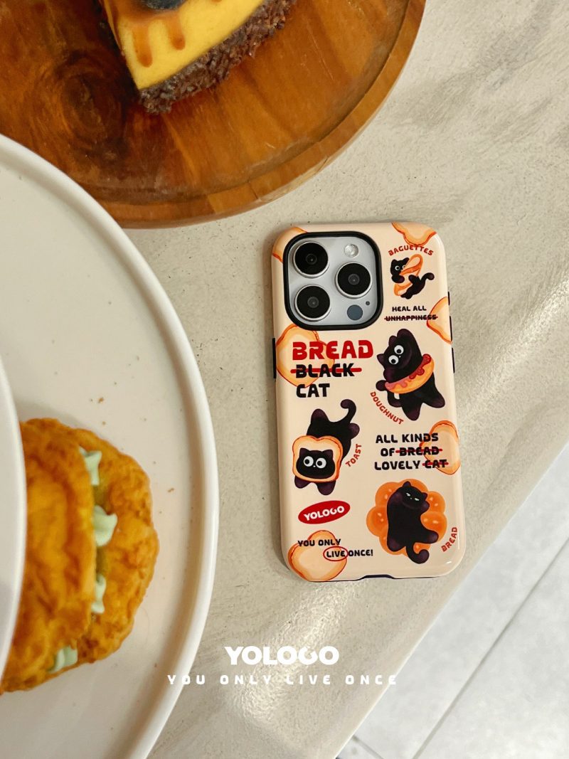 BreadBlackCatPrintedPhoneCase3