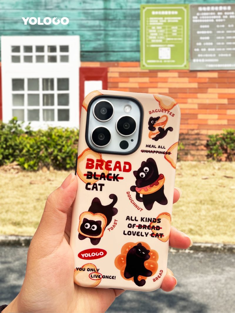 BreadBlackCatPrintedPhoneCase5