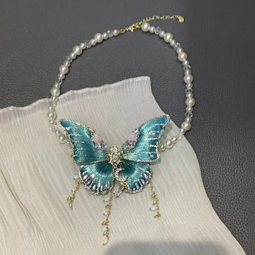 ButterflyFairyPearlNecklace4