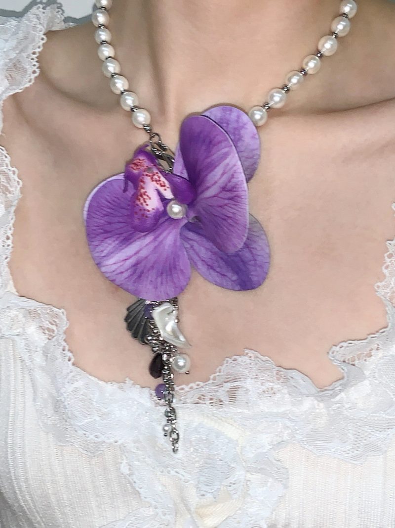 ButterflyOrchidTasselNecklace5