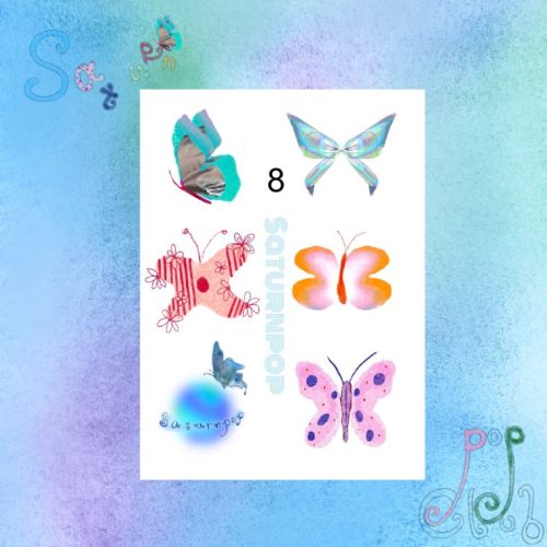 ButterflyWaterproofTemporaryTattooStickersSet1