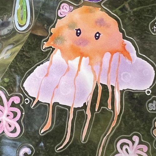 CartoonJellyfishPVCSticker4