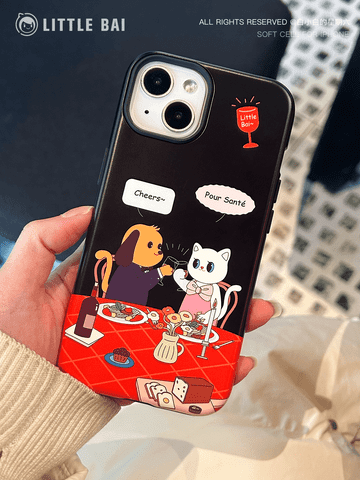 CartoonPuppyandKittenPrintedPhoneCase3 f0782fad aad0 45e3 a0bd