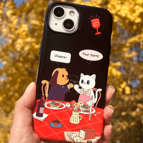 CartoonPuppyandKittenPrintedPhoneCase4