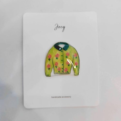 Cartoon Sweater Collection Shrink Plastic Brooch3