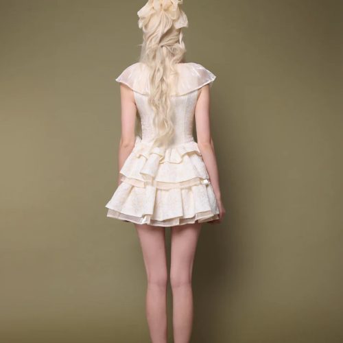 CharlotteRuffleCollarPuffDress7