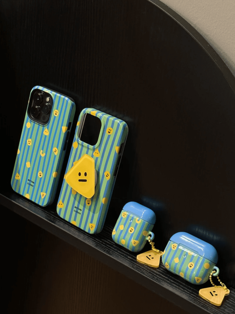 CheesePrintedStripedPhoneCase1