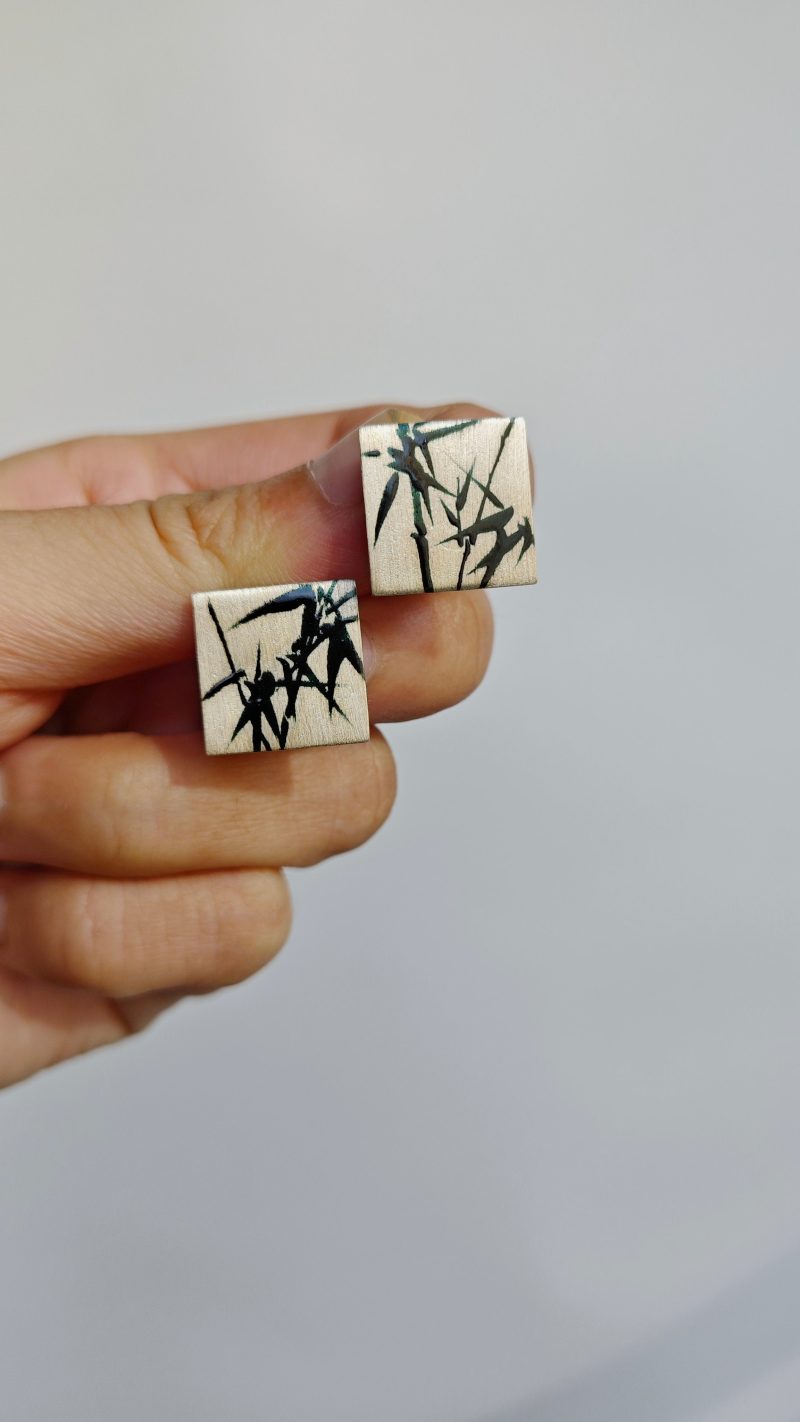 ChineseLacquerBambooSquareStuds1