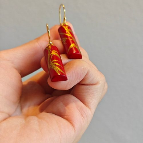 ChineseLacquerBambooWoodenEarrings8