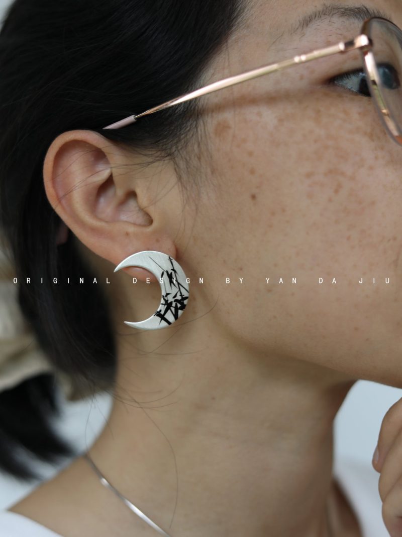 ChineseLacquerMoonBambooEarringsNecklace8