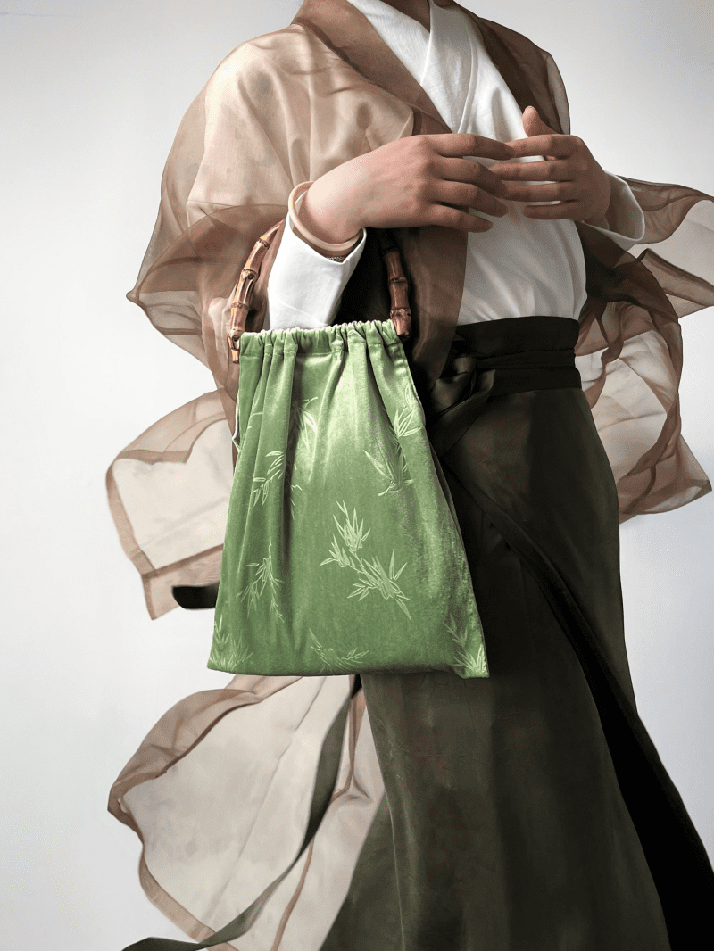 ChinoiserieBambooGreenBag1