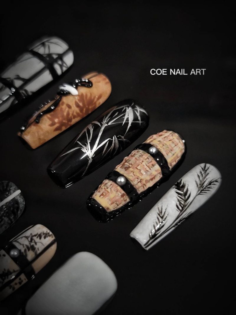 ChinoiserieBambooPressOnNailsSet2