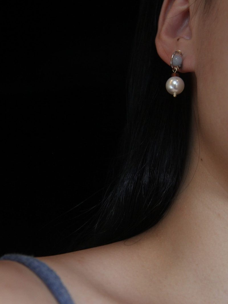 Chinoiserie BabyBluePearlEarrings8