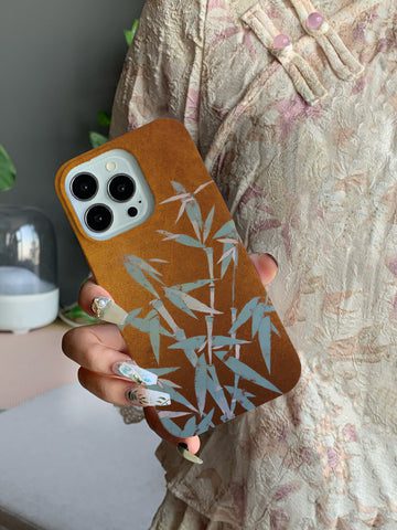 Chinoiserie BambooPrintedGoldenPhoneCase1 48ec848c 939a 4a88 a29b