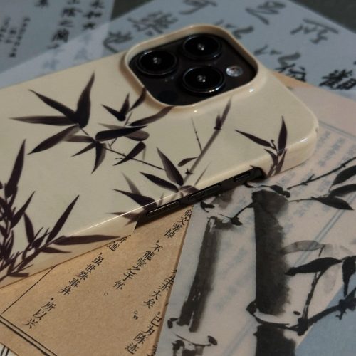 Chinoiserie BlackbambooPrintedPhoneCase7