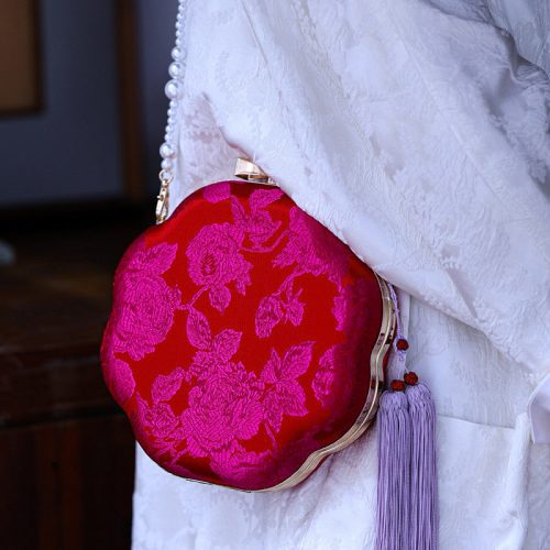 Chinoiserie BlossomBambooHandleHandbag14