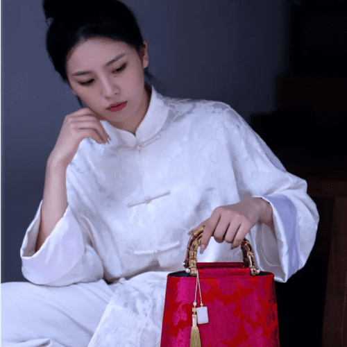 Chinoiserie BlossomBambooHandleHandbag3