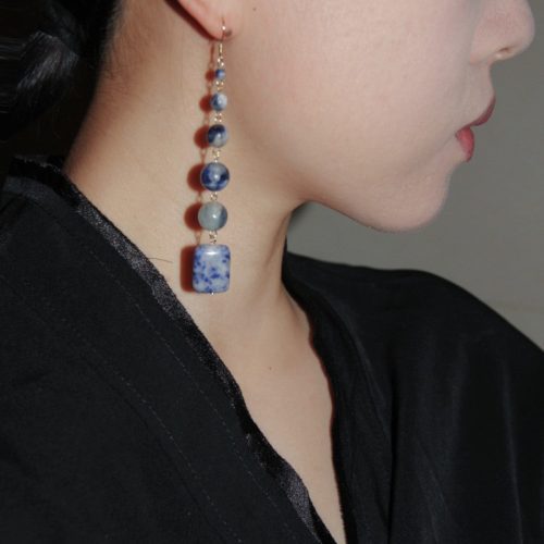 Chinoiserie BlueBeadedDropEarrings4