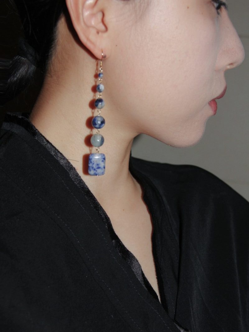 Chinoiserie BlueBeadedDropEarrings4