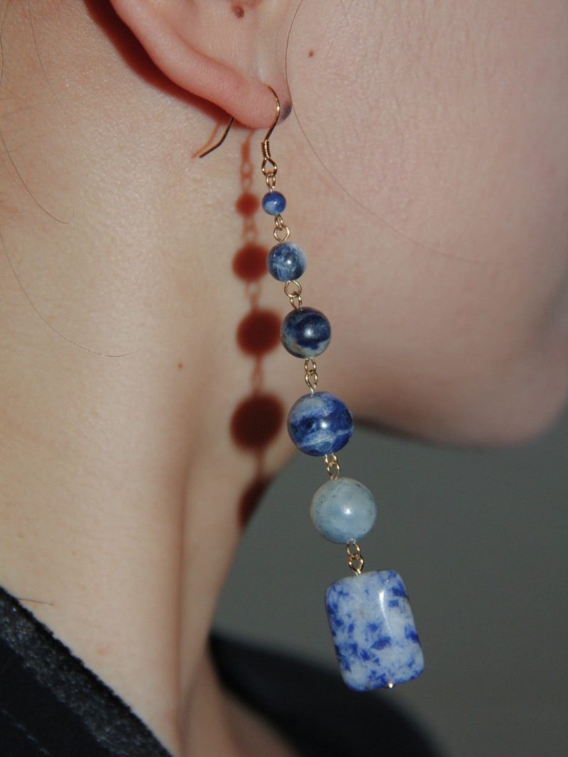 Chinoiserie BlueBeadedDropEarrings6