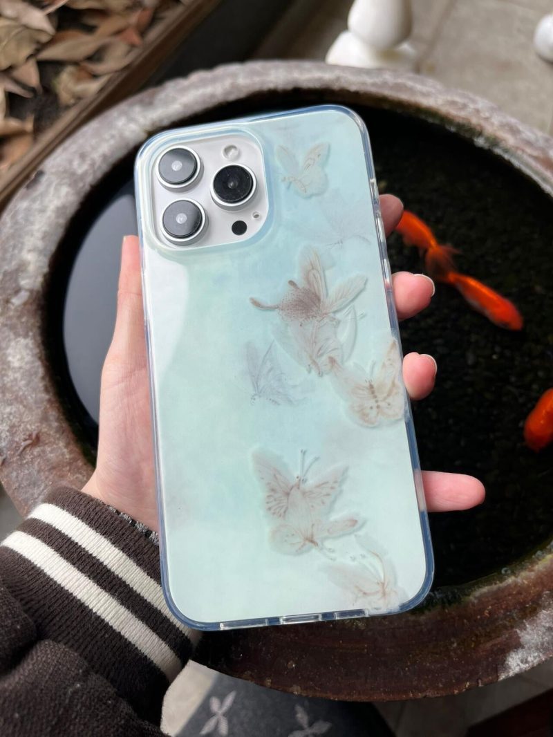 Chinoiserie BlueButterflyPhoneCase1