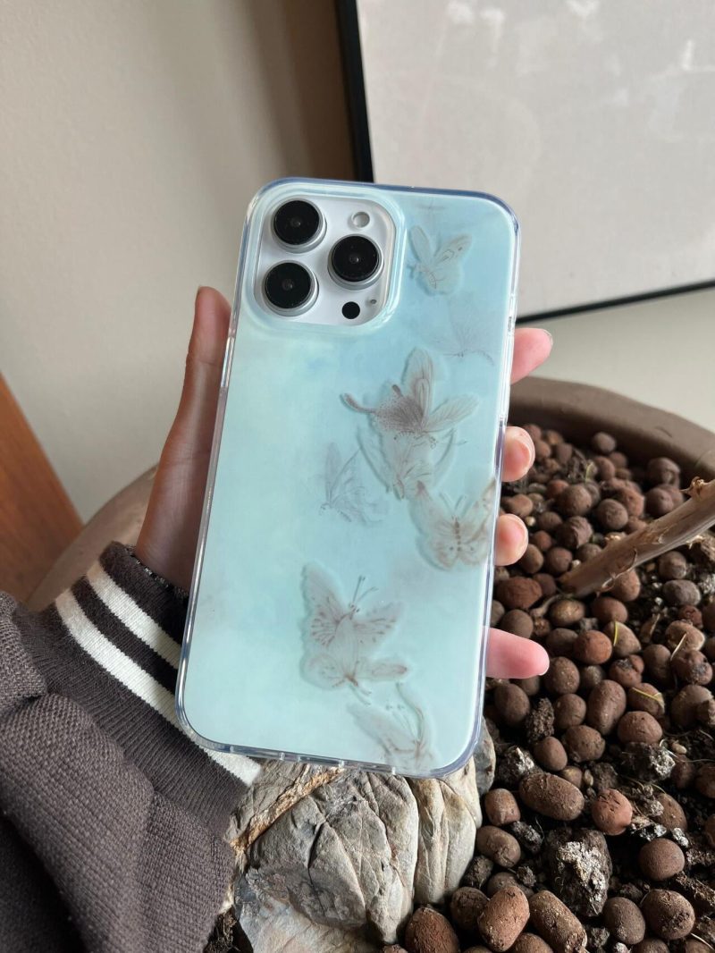 Chinoiserie BlueButterflyPhoneCase2