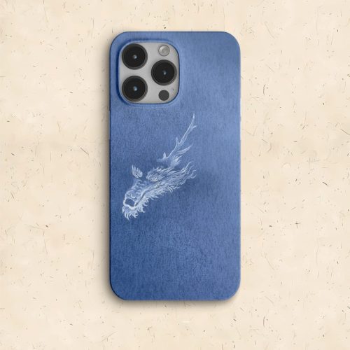 Chinoiserie BlueDragonPrintedPhoneCase1