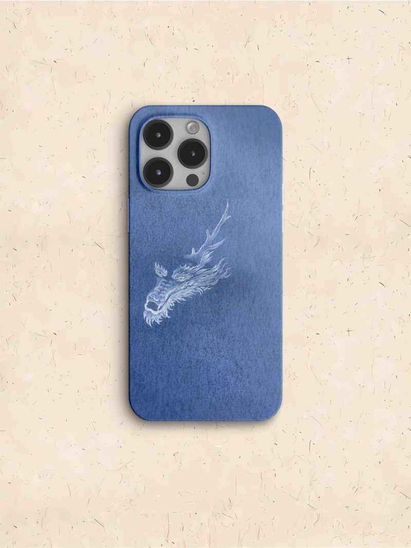 Chinoiserie BlueDragonPrintedPhoneCase1