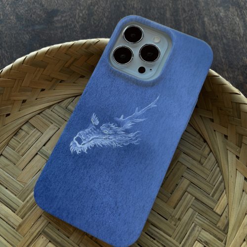 Chinoiserie BlueDragonPrintedPhoneCase2