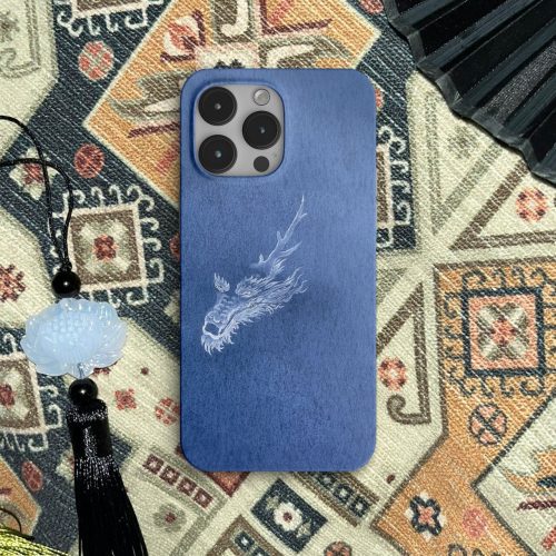 Chinoiserie BlueDragonPrintedPhoneCase4