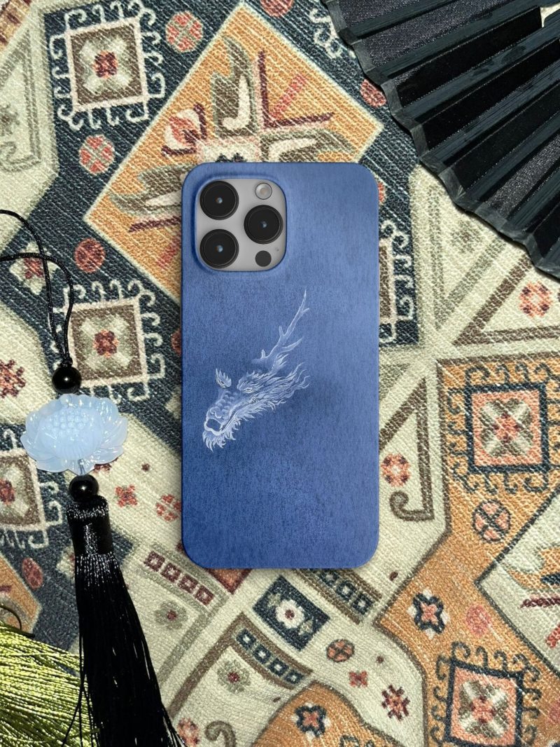 Chinoiserie BlueDragonPrintedPhoneCase4