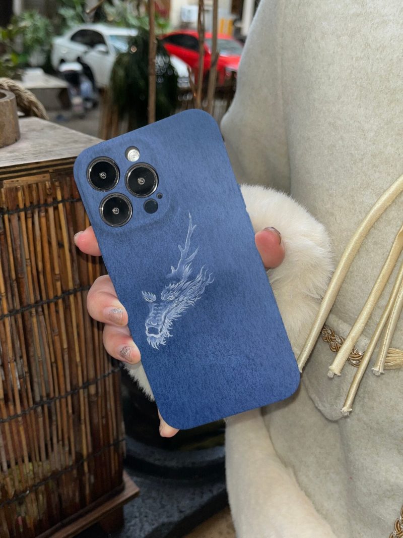 Chinoiserie BlueDragonPrintedPhoneCase5