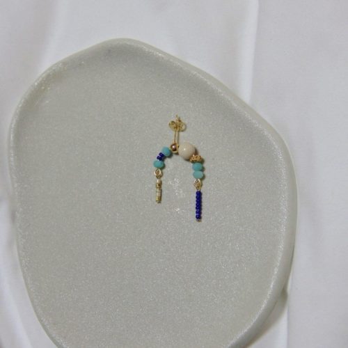 Chinoiserie BodhiSeedsBlueBeadedDropEarrings4