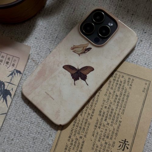 Chinoiserie BrownButterflyPhoneCase5