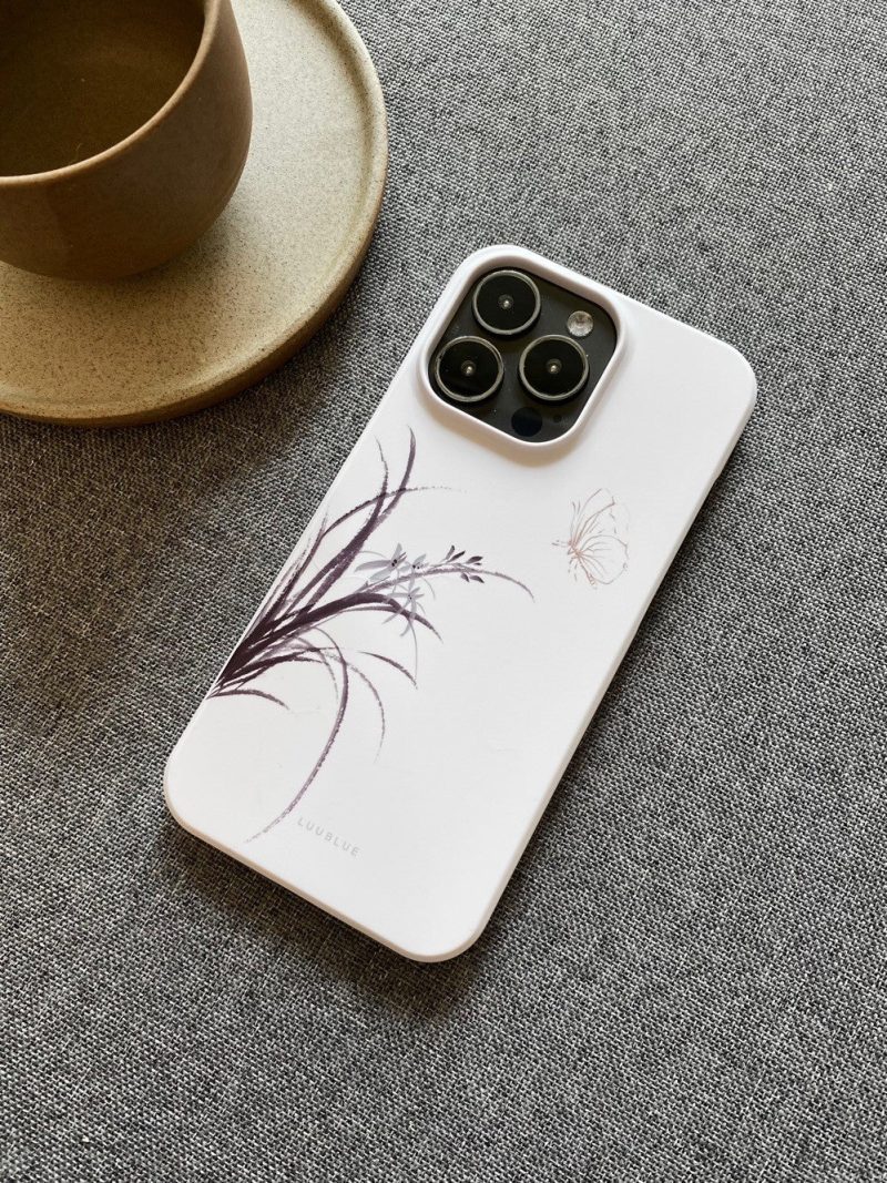 Chinoiserie ButterfliesOrchidsPrintedPhoneCase3