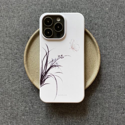 Chinoiserie ButterfliesOrchidsPrintedPhoneCase4