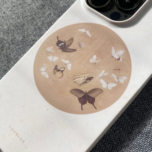 Chinoiserie ButterflyDrawingPrintedPhoneCase4