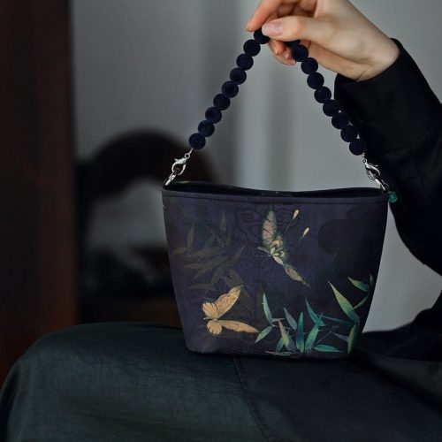 Chinoiserie ButterflySilkCrossbodyBag5