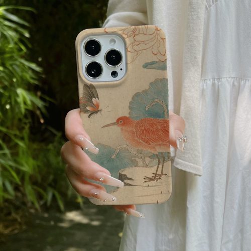 Chinoiserie ButterflyandBirdPrintedPhoneCase1