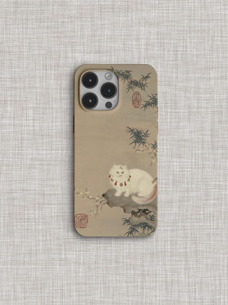 Chinoiserie CatPrintedPhoneCase1