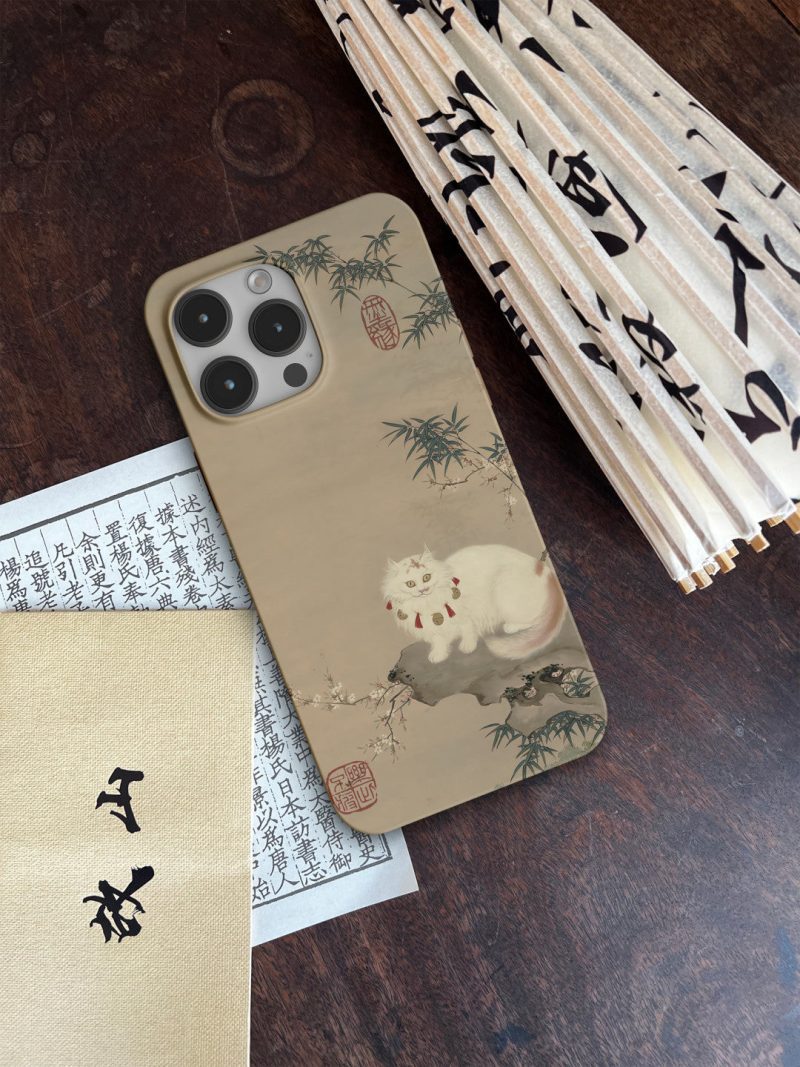 Chinoiserie CatPrintedPhoneCase3