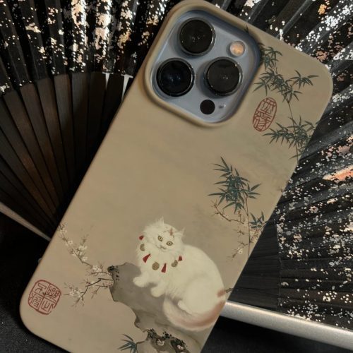 Chinoiserie CatPrintedPhoneCase4